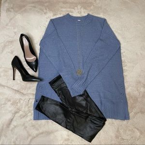 Caslon Side Snap Tunic Sweater